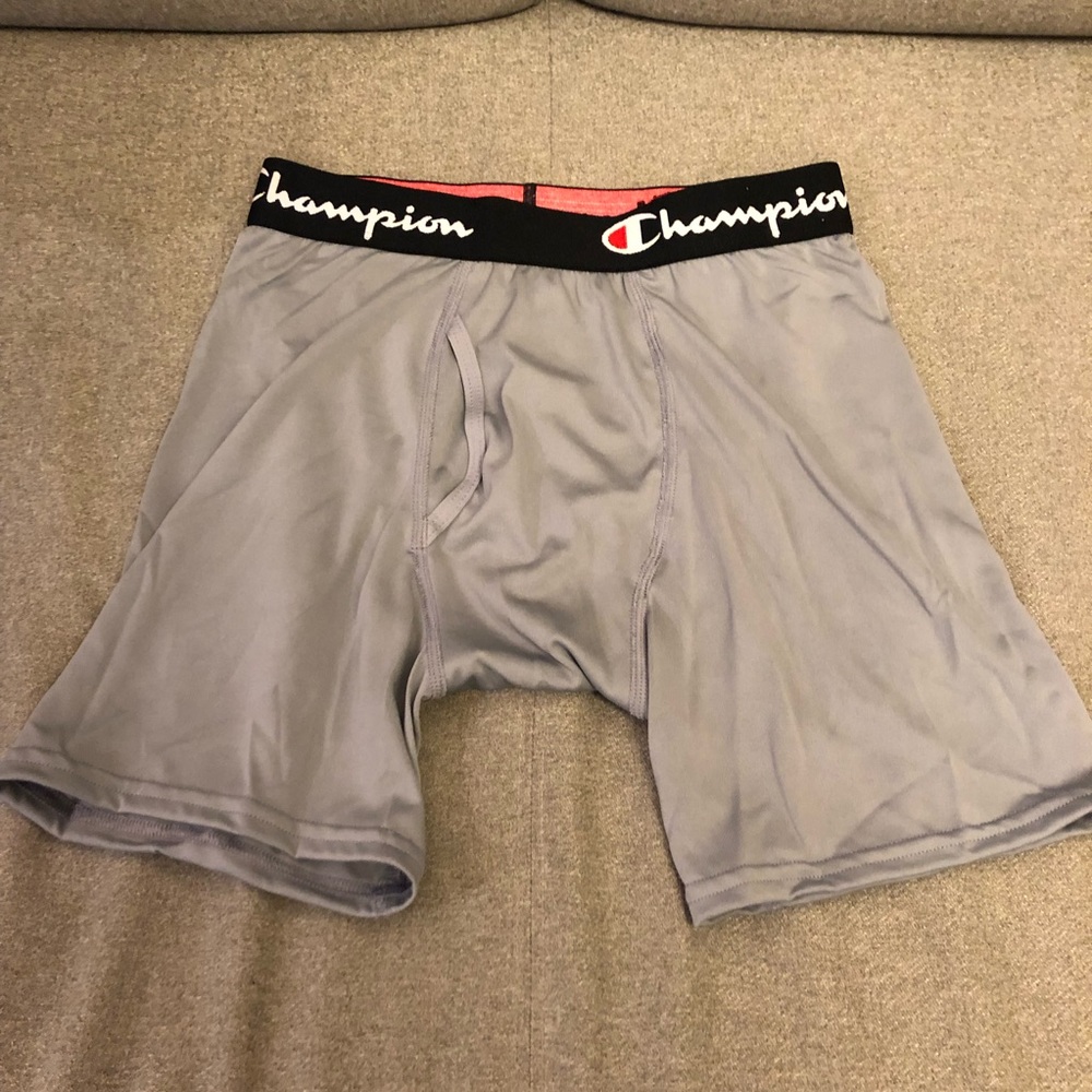 Champion New Mens Boxer Briefs S Small Gray